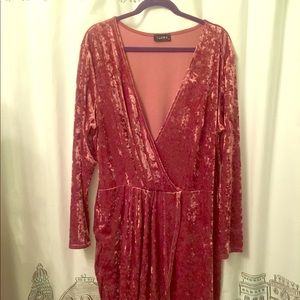 Plus Size Velvet Dress